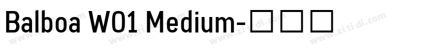 Balboa W01 Medium字体转换